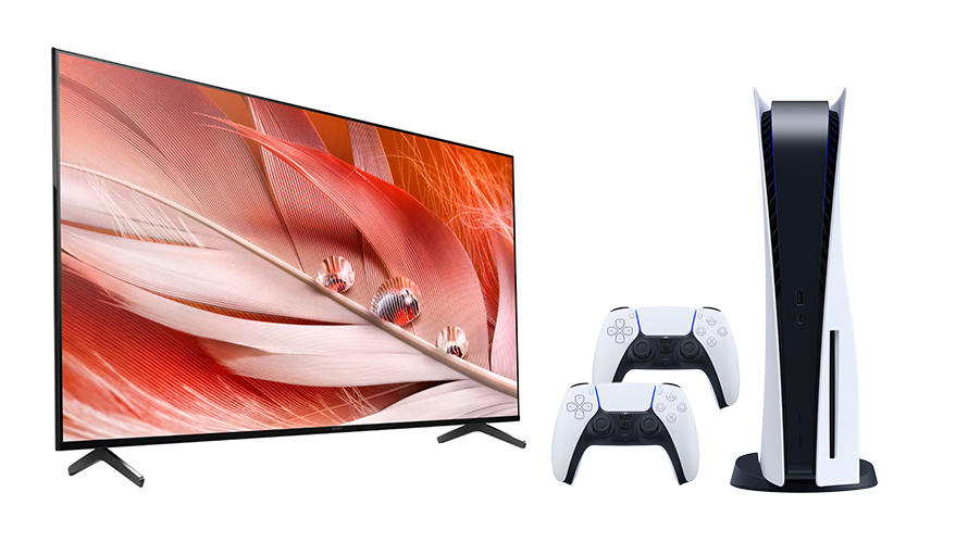  Sony Smart TV 55" X90J With Playstation 5 Bluray & 2 Controllers